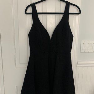 Lulu's Black Skater Dress